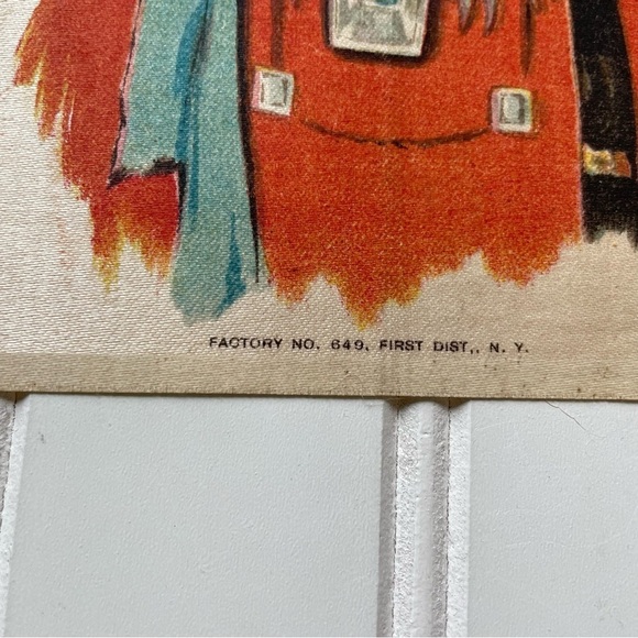 1910 TOKIO CIGARETTES Native American INDIAN CHIEFS SILKS Set Of 2 Antique Art - Picture 6 of 11